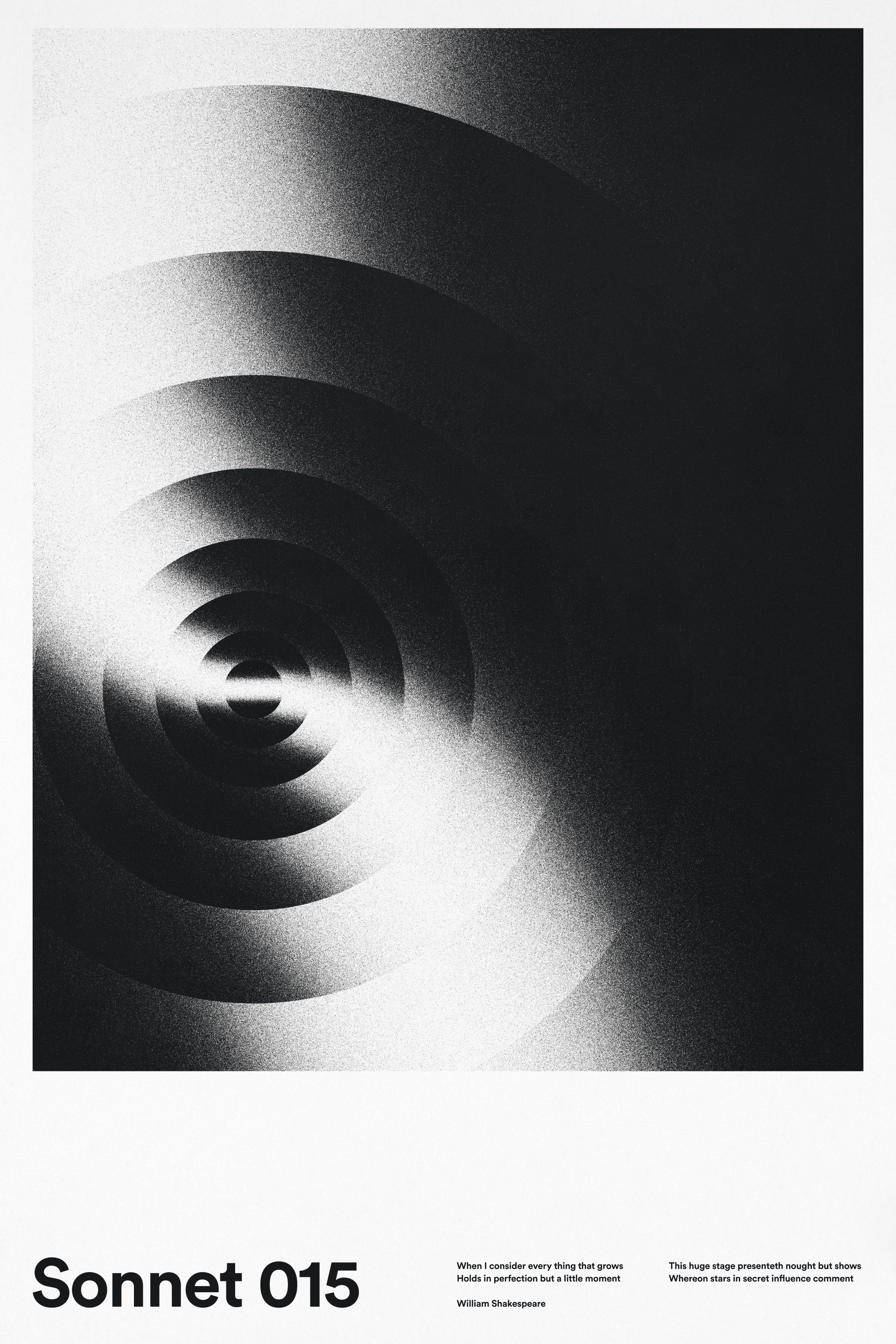 Sonnet 015 poster by Xtian Miller via SIGNAL A