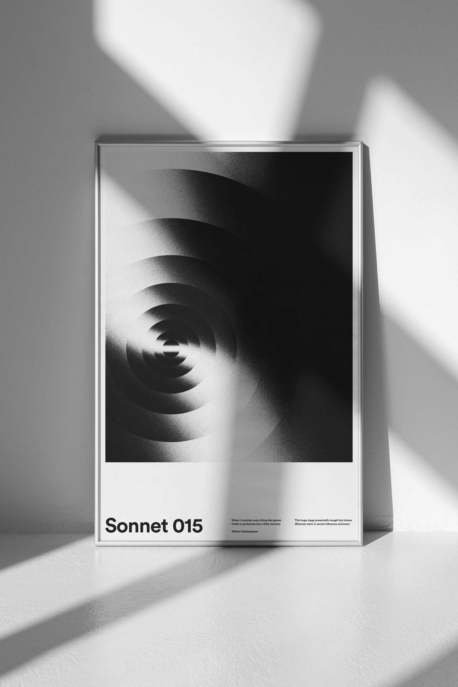 Sonnet 015 poster by Xtian Miller via SIGNAL A