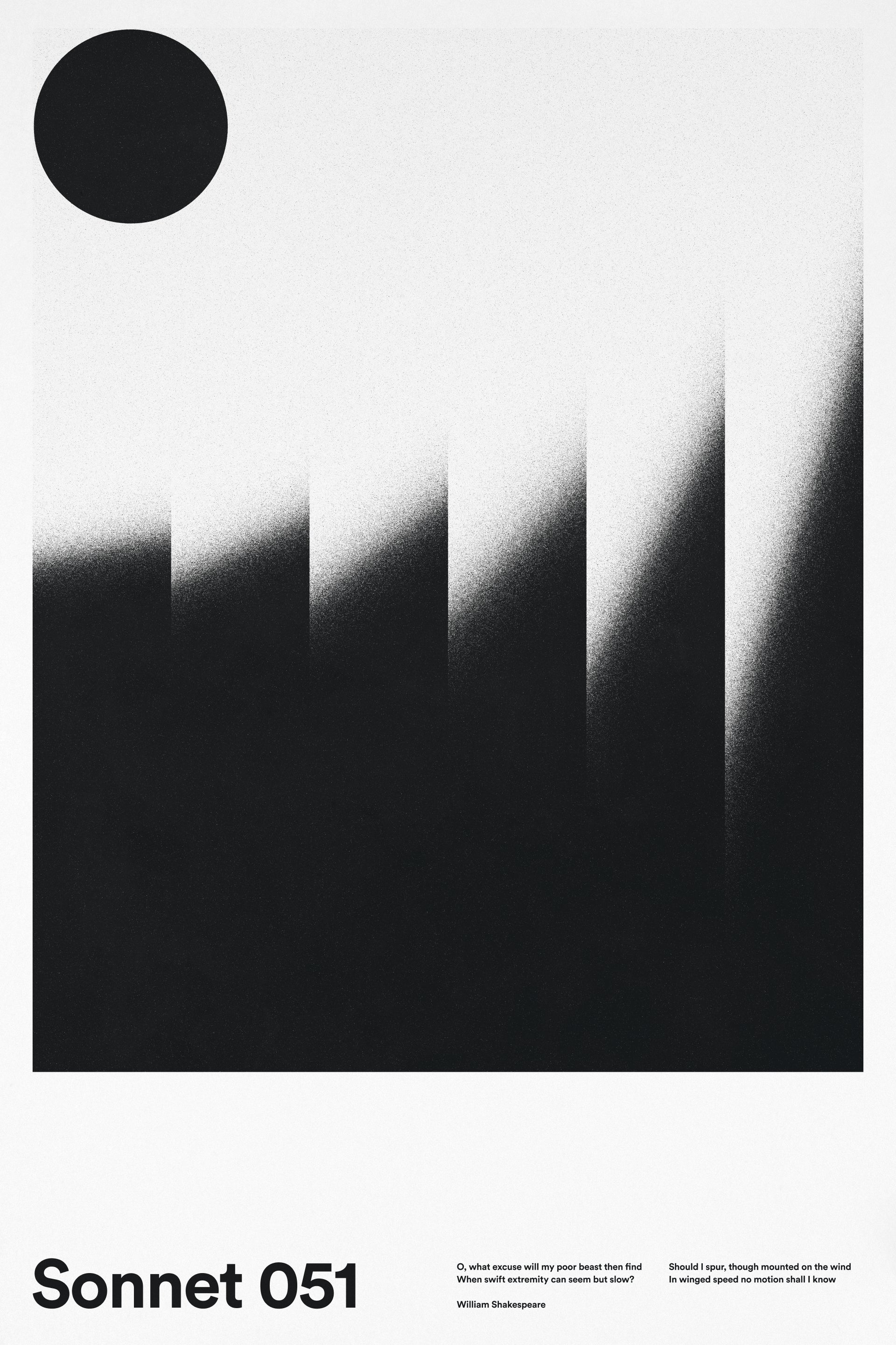 Sonnet 051 poster by Xtian Miller via SIGNAL A