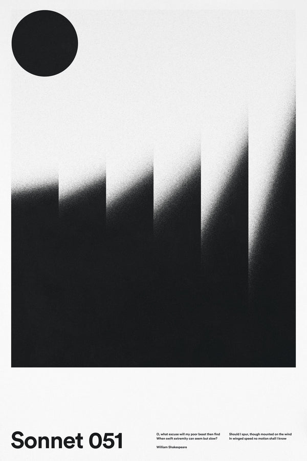 Sonnet 051 poster by Xtian Miller via SIGNAL A