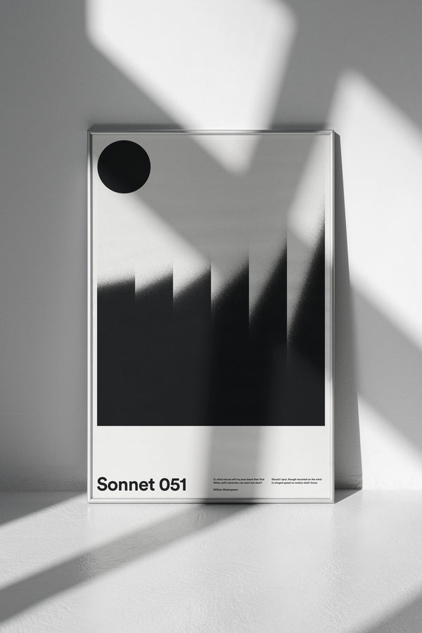 Sonnet 051 poster by Xtian Miller via SIGNAL A