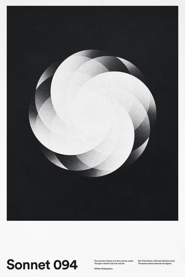 Sonnet 094 poster by Xtian Miller via SIGNAL A