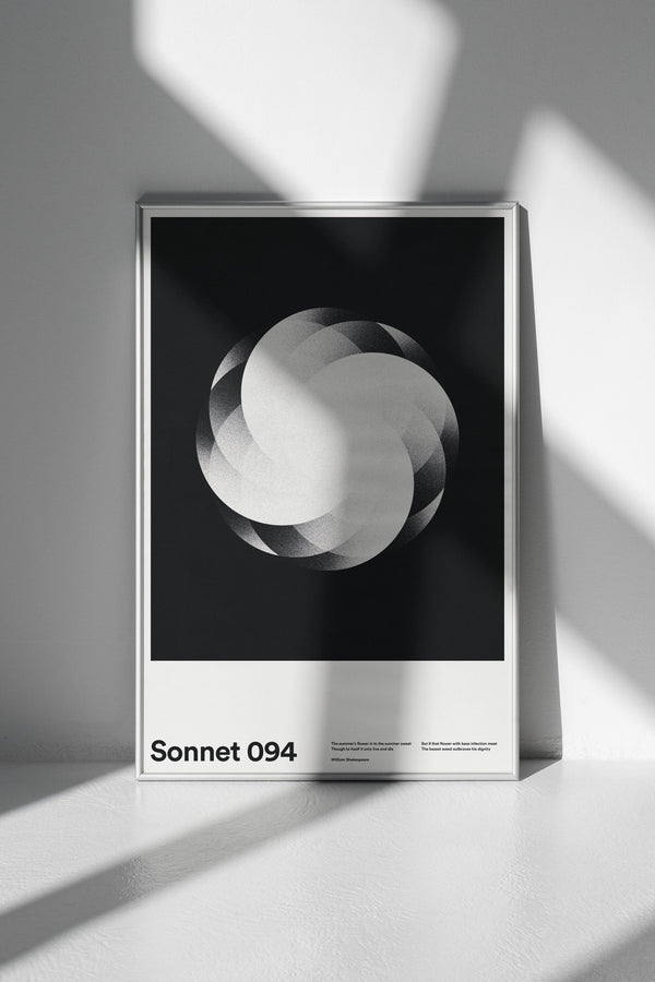 Sonnet 094 poster by Xtian Miller via SIGNAL A