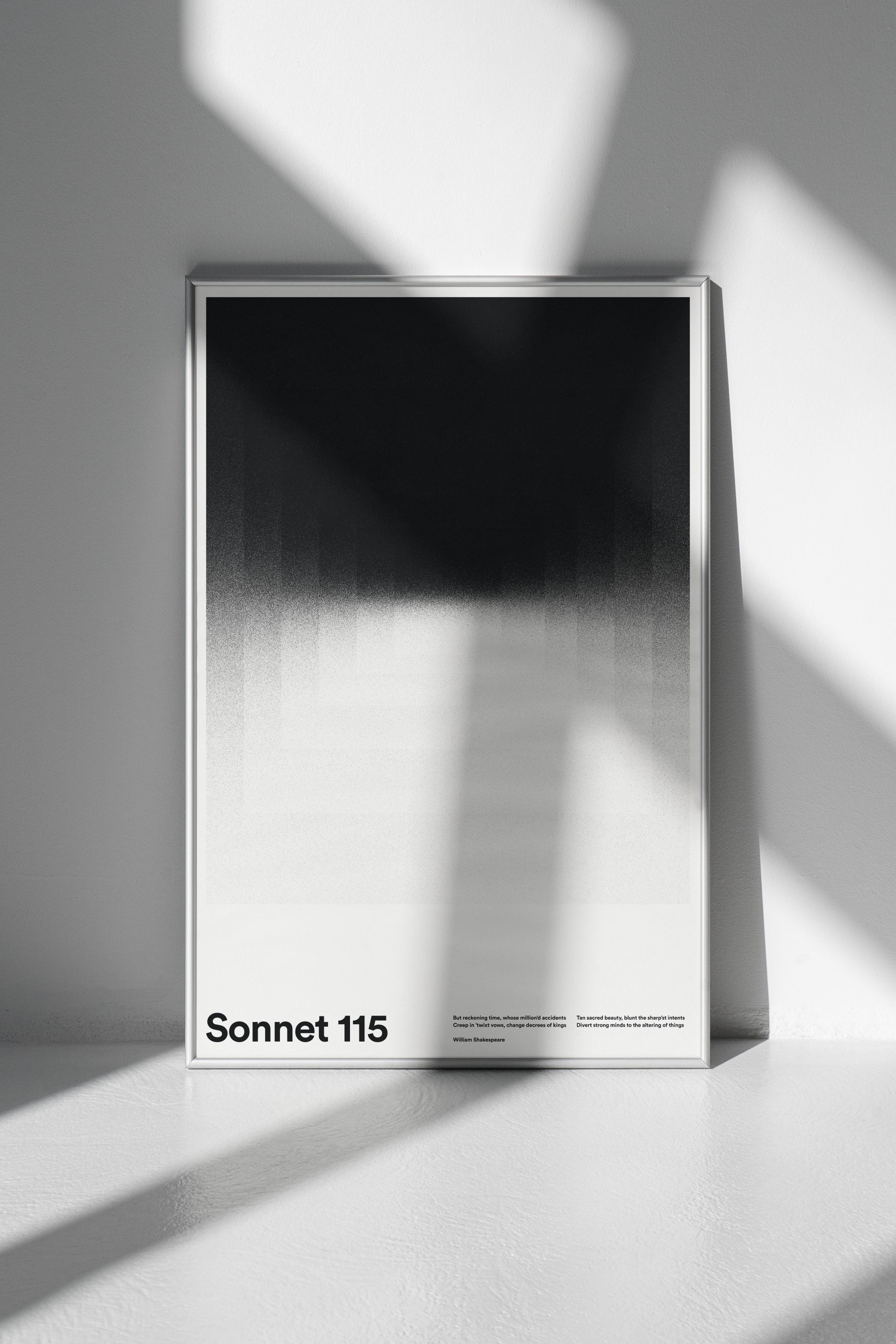 Sonnet 115 poster by Xtian Miller via SIGNAL A